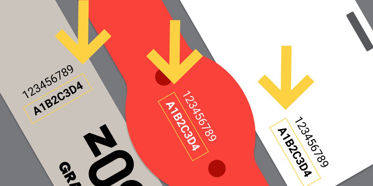 Photo bracelet ou carte d’abonnement